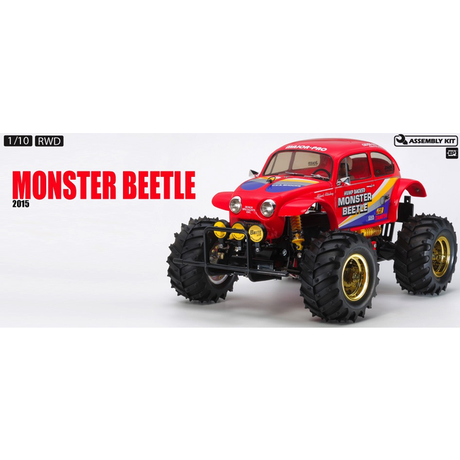 TAMIYA MONSTER BEETLE 1/10 KIT NO ESC INCLUDED REQUIRES TX, RX, ESC, BATTERY CHARGER