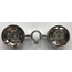 TAMIYA TRACTOR TRUCK SHINNY CHROME WHEELS 22mm RIMS V PARTS KING HAULER ( MAKES 1  DUAL RIMS )  NEED 2 PER AXLE