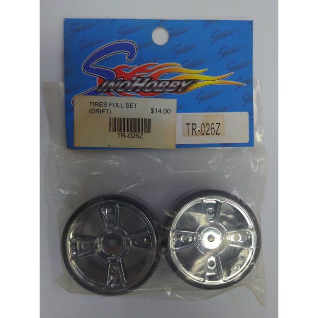 SINOHOBBY TR-026Z PRE MOUNTED DRIFT TIRES 1 PAIR