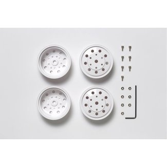 TAMIYA TAMIYA TRACTOR WHITE WHEELS 22mm RIMS