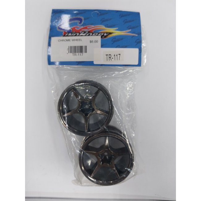 SINOHOBBY TR-117 CHROME OFF ROAD RIMS 1 PAIR