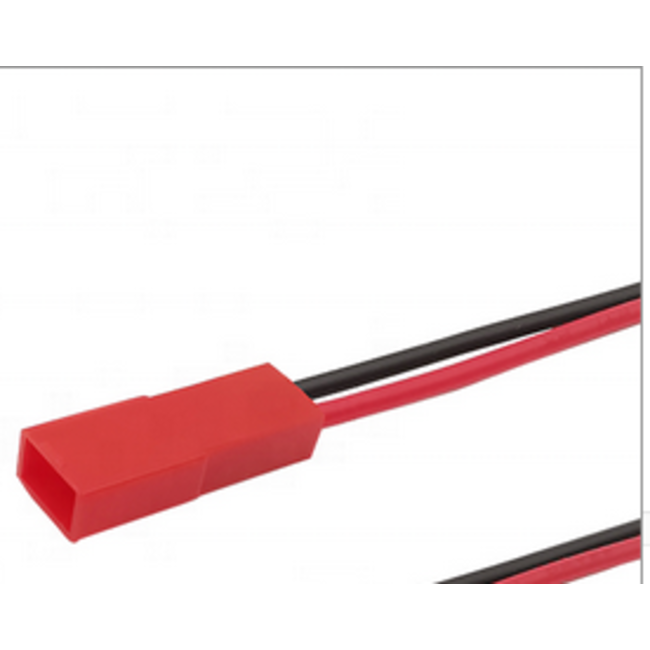 HY JST LEAD MALE 1PCE BULK  150mm 22 AWG SILICONE WIRE