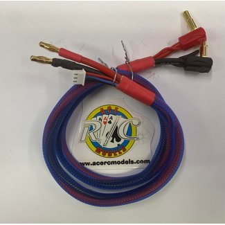 ACE IMPORTS ACE 2S CHARGE LEAD  WITH INTEGRATED BALANCE CABLE 4MM TO 4.-5 STEPPED CONNECTORS