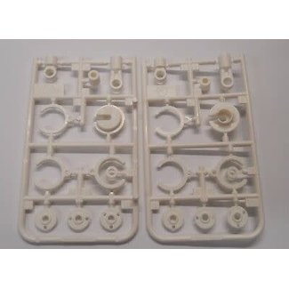 TAMIYA TAMIYA V PARTS WHITE  ( 2 PCE  ) ; COMICAL WR-02CB