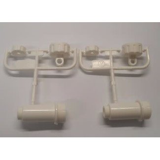 TAMIYA TAMIYA W PARTS WHITE  ( 2 PCE  ) ; COMICAL WR-02CB