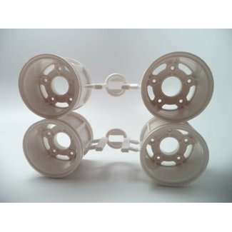 TAMIYA TAMIYA T PARTS WHITE WHEEL OUTER ( 1 SET OF 4 )  : COMICAL WR-02CB