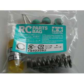 TAMIYA TAMIYA CVA DAMPER BAG : GRASSHOPPER II BLACK