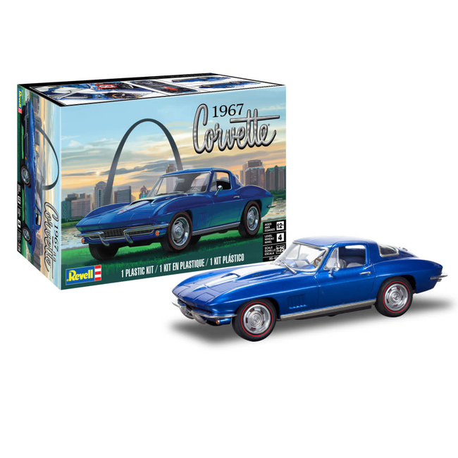 REVELL 1967 CORVETTE STING RAY SPORT COUPE 2N1 1/25