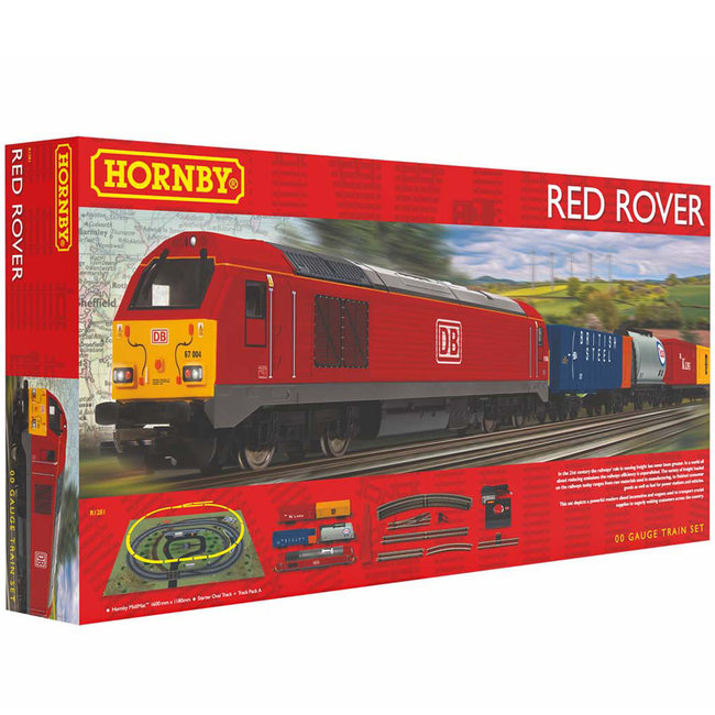HORNBY RED ROVER TRAIN SET  ( disc when sold out )