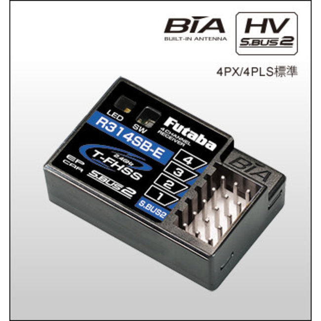 FUTABA RECEIVER R314SB-E 2.4G 4PLS 4PX Telemetry electric only