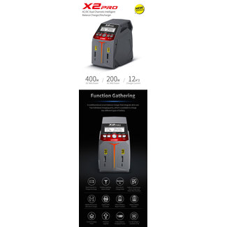 G.T POWER RC GT POWER X2 PRO TWIN AC/DC CHARGER  X2 TWIN  7200/400 WATT  SMART CHARGER