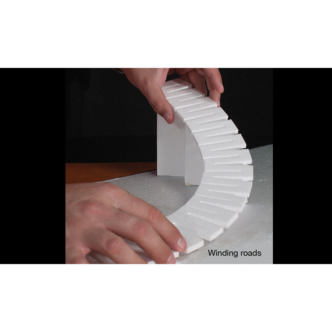 Woodland Scenics ROAD RISER 1/4"" 1.9cm Foam track risers