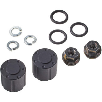TAMIYA Tamiya 56557 (TROP.57) Hub Nuts for Dual Wheels (Black / 2 pcs)