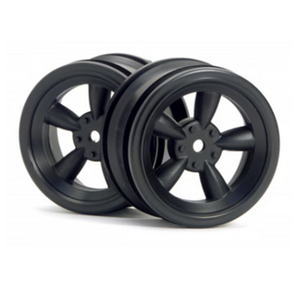 HPI HPI VTA Vintage 5 Spoke Wheel FRONT 26mm Black (0mm Offset) [3816]