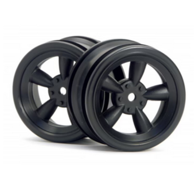 HPI VTA Vintage 5 Spoke Wheel FRONT 26mm Black (0mm Offset) [3816]