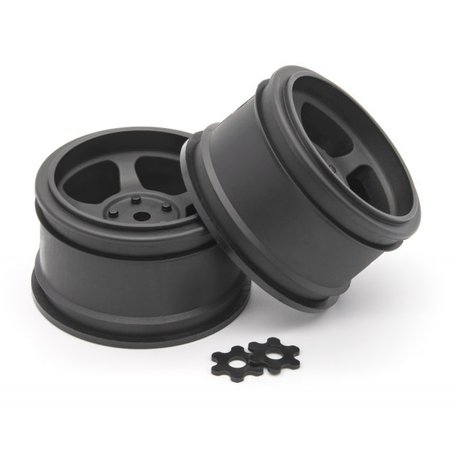 HPI VTA VINTAGE TA2 31mm  WHEELS  BLACK 6mm OFFSET  1 PAIR