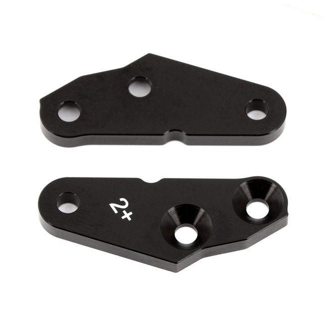 TEAM ASSOCIATED RC8B3 Steering Block Arms, +2 deg., aluminum