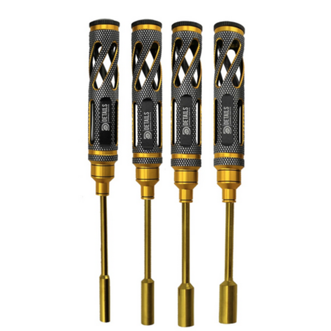 ACE RC MODELS PREMIUM Nut Drivers Set - Water Hollow A 4pcs