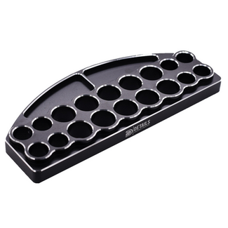 HOBBY DETAILS HOBBY DETAILS18 Holes Aluminum RC Tool Stand for Screwdrivers 230x84x20mm 18 Holes: 18.6mm*10 / 14.5mm*8
