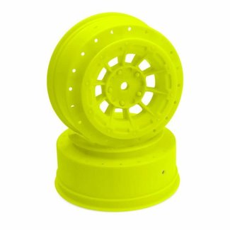 JCONCEPTS JCONCEPTS Hazard - SC6 +3mm wider off-set - 12mm hex wheel - 2pc. - (yellow)