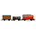 HORNBY TRIPPLE WAGON PACK, MIXED WAGONS WITH BOX VAN - ERA 3