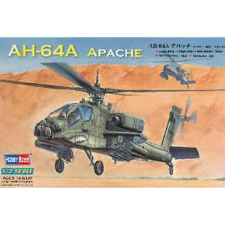 HOBBYBOSS HobbyBoss 1/72 AH-64A Apache Attack Helicopter Plastic Model Kit [87218]