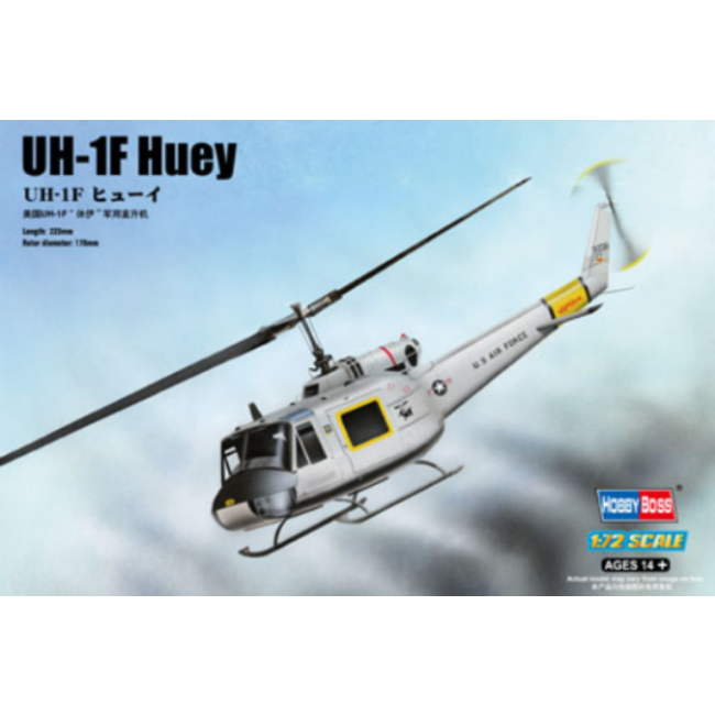 HobbyBoss 1/72 UH-1F Huey Plastic Model Kit [87230]