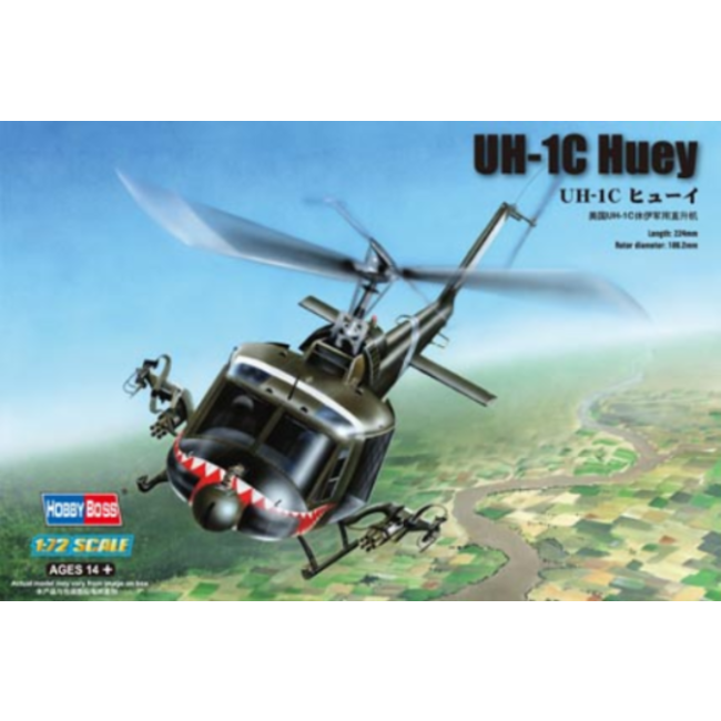 HobbyBoss 1/72 UH-1C Huey Plastic Model Kit [87229]