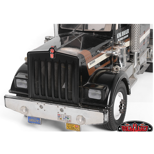 BLACK SMOKEY KENWORTH Semi Truck Billet Front Grill    SUITS TAMIYA KING HAULER GRAND HAULER GLOBELINER TRACTOR TRUCKS