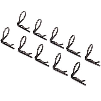 TRAXXAS TRAXXAS BODY CLIP (MOUNTING CLIP), ANGLED, 90-DEGREES (BLACK) (10)