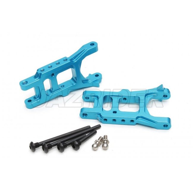 Tamiya Thunder shot/ Thunder Dragon/ Fire Dragon/ Terra Scorcher Aluminum Front/Rear Lower Suspension Arms (2pcs,Blue) (JR-TFD05-LB)