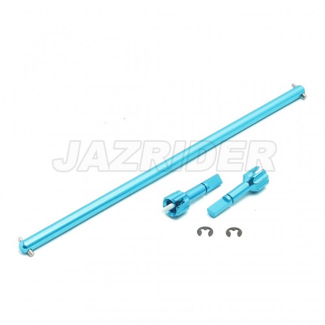 Tamiya TA-02 Aluminum Main Drive Shaft w/Joint (Light Blue) Set (JR-TA200-LB)