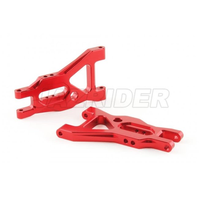 Tamiya DT-03 Aluminum Front Lower Suspension Arm (Red) (JR-DT300-RD)