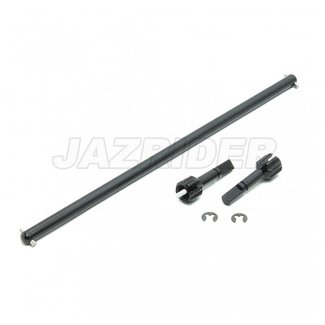 JAZ RIDER Tamiya TA01/DF01 Aluminum Main Drive Shaft w/Joint (Black) Set (JR-TA100-BK)