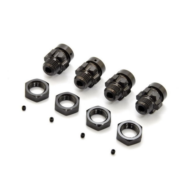 HOBAO 10SC 11067  Cnc 17mm Hex Conversion Wheel Hub, 4Pcs 10SC