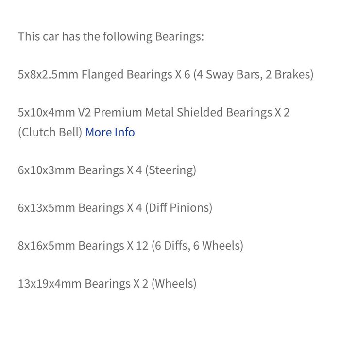 BEARINGS ACE MAYAKO GP BEARING KIT