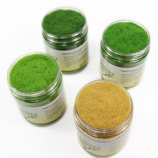 EVE MODEL Eve Model Static Grasses Assorted Colours 4 Bottles 35g Each