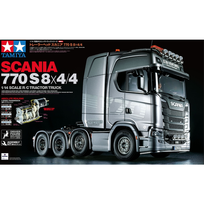 TAMIYA Tamiya 56371 1/14 Scania 770 S 8X4/4 RC Truck Kit