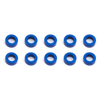 TEAM ASSOCIATED TEAM ASSOCIATED Ballstud Washers, 5.5x3.0x2.0 mm, blue aluminum