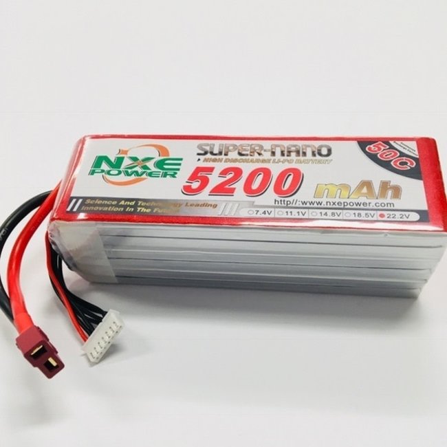 NXE 22.2v 5200mah 60c Soft case Lipo with DEANS