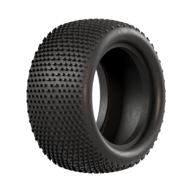 RAW SPEED Super Mini - 1/10th Rear Buggy Tires w/Inserts (1 pr) SuperSoft (Green)