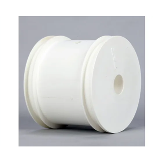 LOSI TLR FRONT/REAR Wheel, WHITE: 22T STADIUM TRUCK