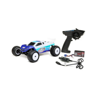 LOSI Losi Mini T 2.0 Brushless RTR 1/18 2wd Stadium Truck, Blue, LOS01019T2