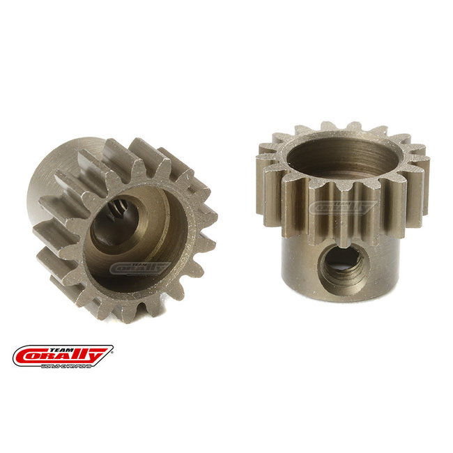 Team Corally - M0.6 Pinion - Short - Hardened Steel - 17 Teeth - Shaft Dia. 3.17mm