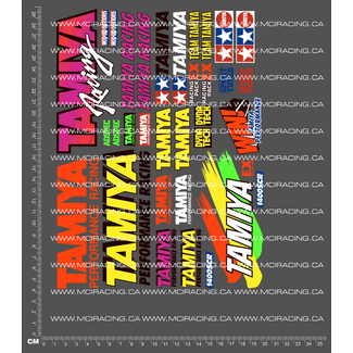 MCI REPRODUCTION DECALS MCI 1/10TH TAM 66452 - TEAM STICKER DECALS¬†
