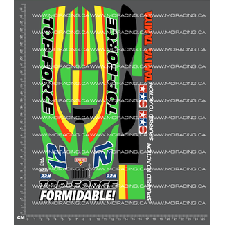 MCI REPRODUCTION DECALS MCI 1/10TH TAM 58100 - TOP FORCE DECALS
