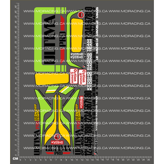 MCI REPRODUCTION DECALS MCI 1/10TH KYO - ULTIMA PRO DECALS¬†