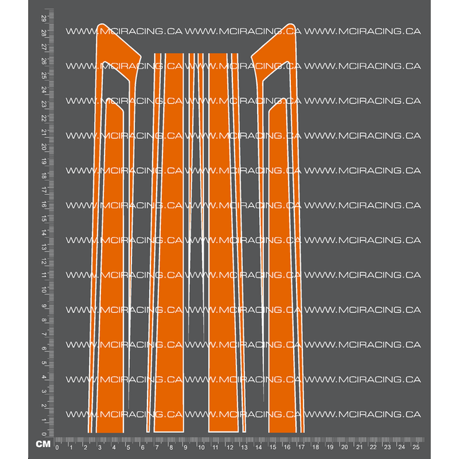 MCI 1/14TH TAM 56334 - KING HAULER TRUCK STRIPE KIT V2 DECALS¬†ORANGE
