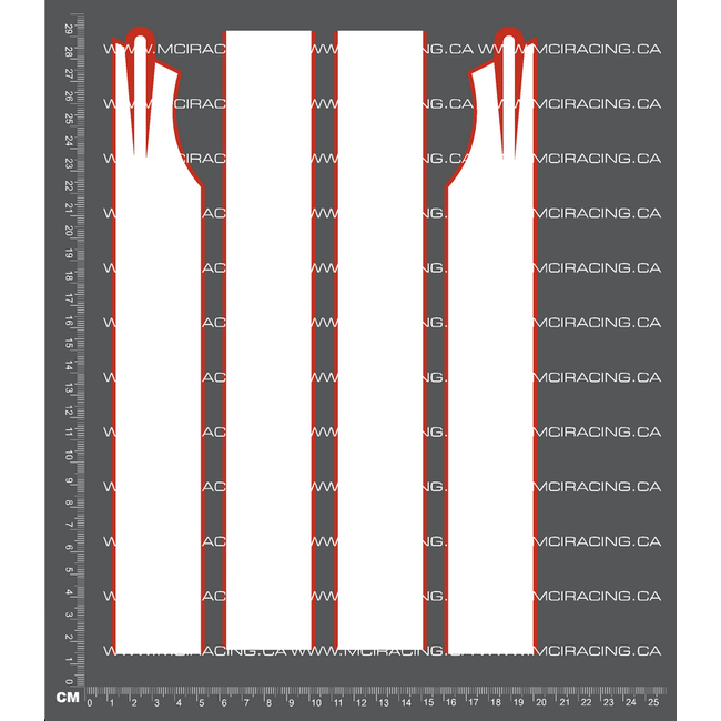 MCI 1/14TH TAM 56334 - KING HAULER TRUCK STRIPE KIT V1 DECALS WHITE