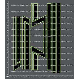 MCI REPRODUCTION DECALS MCI 1/14TH TAM 56334 - KING HAULER TRUCK STRIPE KIT V4 DECALS